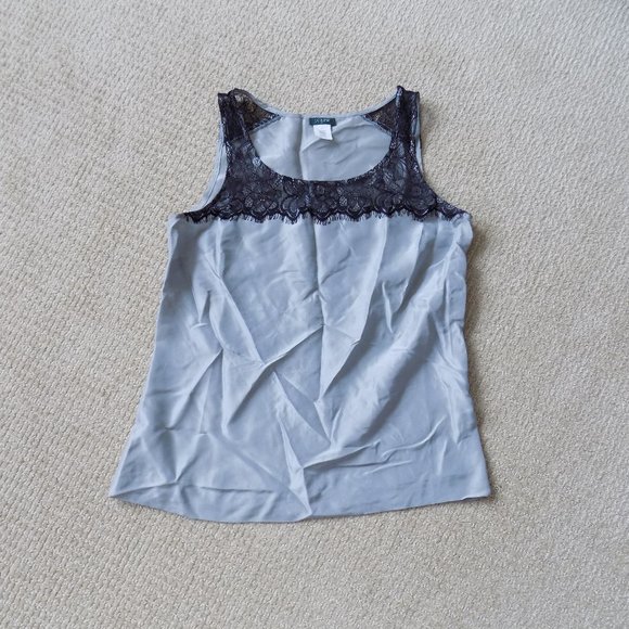 JCREW J. CREW SILK LACE DRESSY WORK TANK TOP